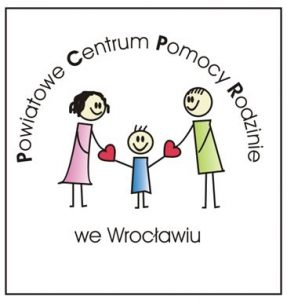 Logo Powiatowego Centrum Pomocy Rodzinie we Wrocławiu.