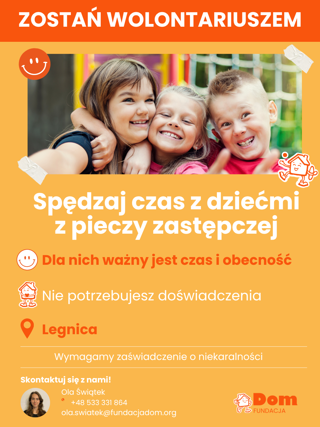 Spędzaj czas z dziećmi z pieczy zastępczej